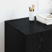 Birou cu raft Stejar Negru 140 x 50 x 75 cm Lemn compozit - WALTI WALTI