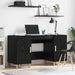 Birou cu raft Stejar Negru 140 x 50 x 75 cm Lemn compozit - WALTI WALTI