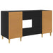 Birou cu raft Stejar Negru 140 x 50 x 75 cm Lemn compozit - WALTI WALTI