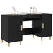 Birou cu raft Stejar Negru 140 x 50 x 75 cm Lemn compozit - WALTI WALTI