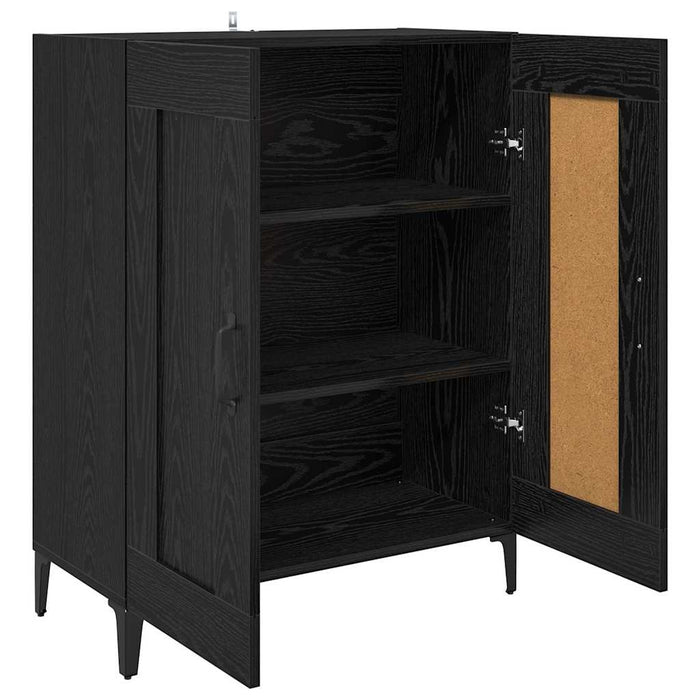 Bufet Stejar Negru 69,5 x 34 x 90 cm Lemn compozit - WALTI WALTI