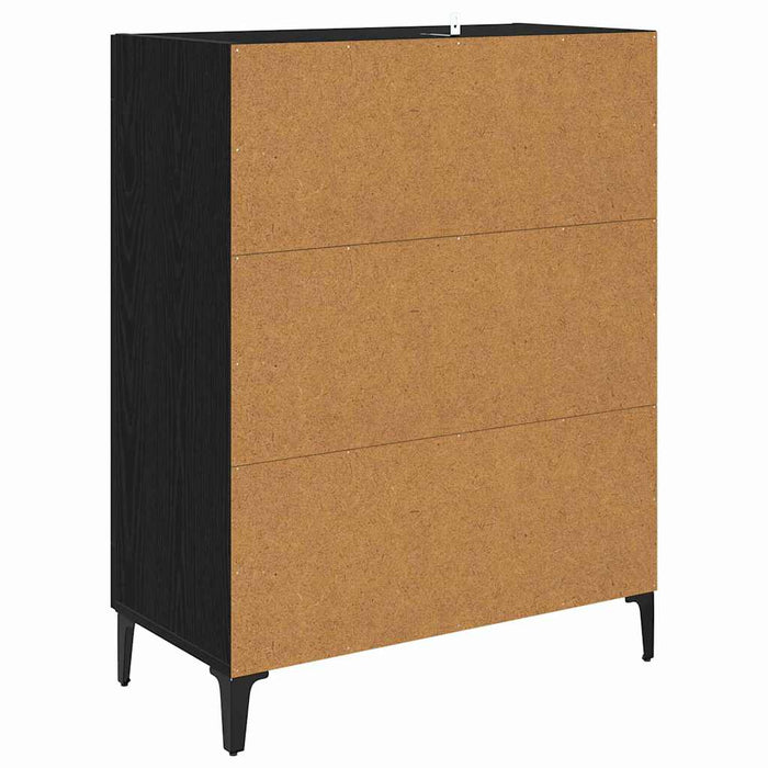 Bufet Stejar Negru 69,5 x 34 x 90 cm Lemn compozit - WALTI WALTI
