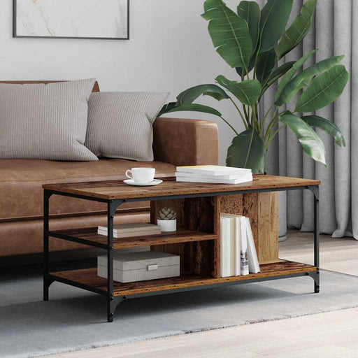 Masă de cafea Lemn Vechi 100 x 50 x 45 cm Lemn compozit - WALTI WALTI