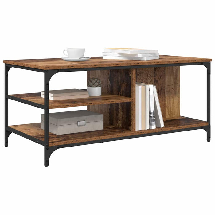 Masă de cafea Lemn Vechi 100 x 50 x 45 cm Lemn compozit - WALTI WALTI