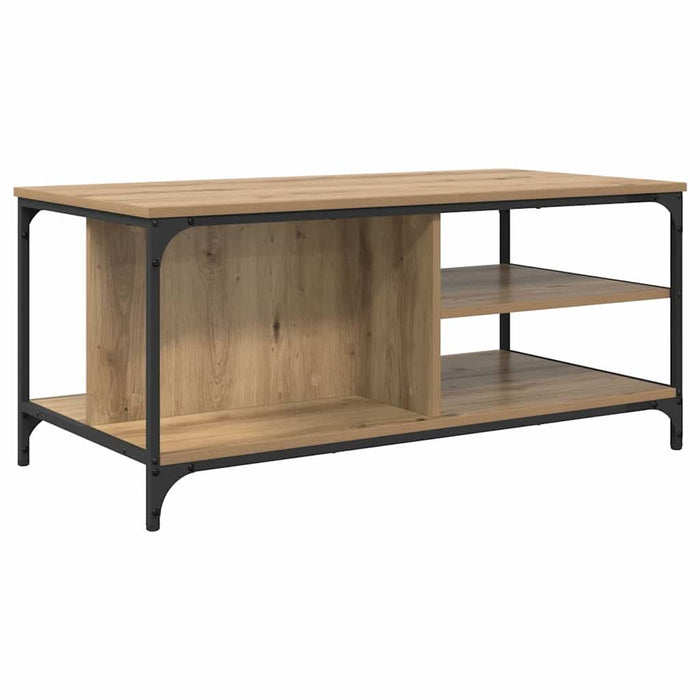 Masă de cafea Stejar Artizanal 100 x 50 x 45 cm Lemn compozit - WALTI WALTI