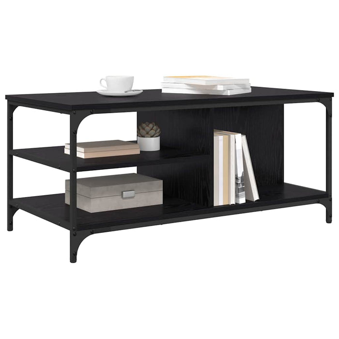 Masă de cafea Stejar Negru 100 x 50 x 45 cm Lemn compozit - WALTI WALTI