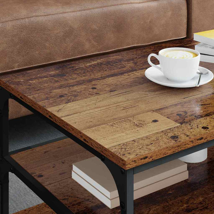 Masă de cafea Lemn Vechi 90 x 49 x 40 cm Lemn compozit - WALTI WALTI