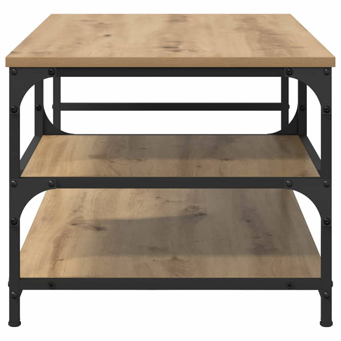 Masă de cafea Stejar Artizanal 90 x 49 x 40 cm Lemn compozit - WALTI WALTI