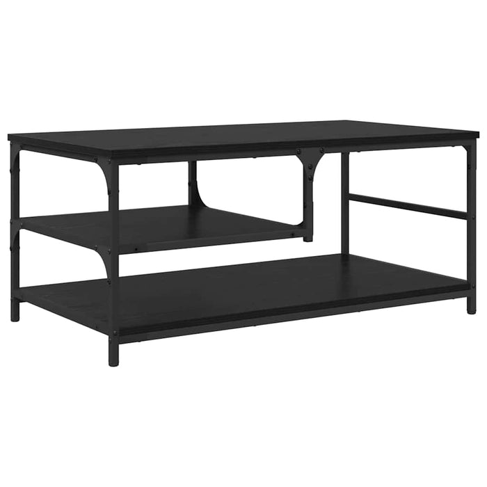 Masă de cafea Stejar Negru 90 x 49 x 40 cm Lemn compozit - WALTI WALTI