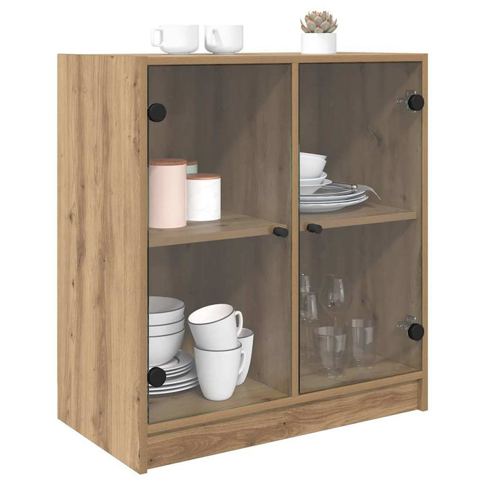 Dulap lateral Stejar Artizanal 68 x 37 x 75,5 cm Lemn compozit - WALTI WALTI