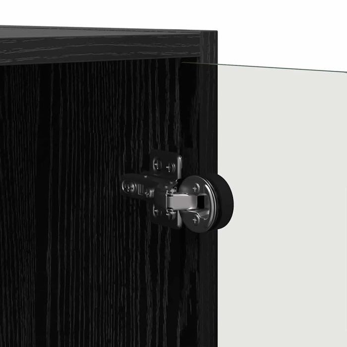 Dulap lateral Stejar Negru 68 x 37 x 75,5 cm Lemn compozit - WALTI WALTI