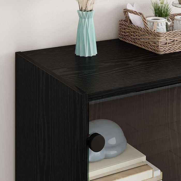 Dulap lateral Stejar Negru 68 x 37 x 75,5 cm Lemn compozit - WALTI WALTI