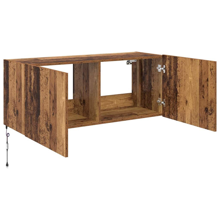 Dulap TV de perete Lemn Vechi 100 x 35 x 41 cm Lemn compozit - WALTI WALTI