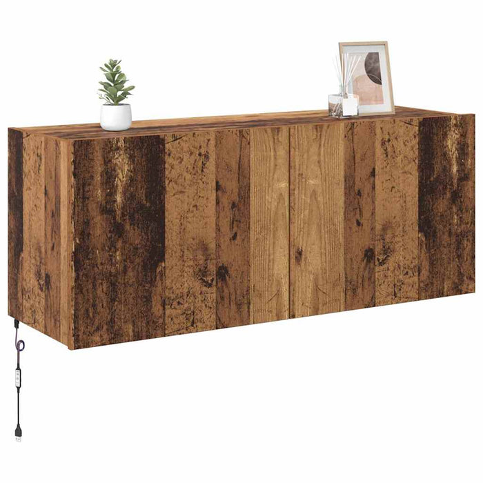 Dulap TV de perete Lemn Vechi 100 x 35 x 41 cm Lemn compozit - WALTI WALTI
