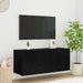 Dulap TV de perete Stejar Negru 100 x 35 x 41 cm Lemn compozit - WALTI WALTI