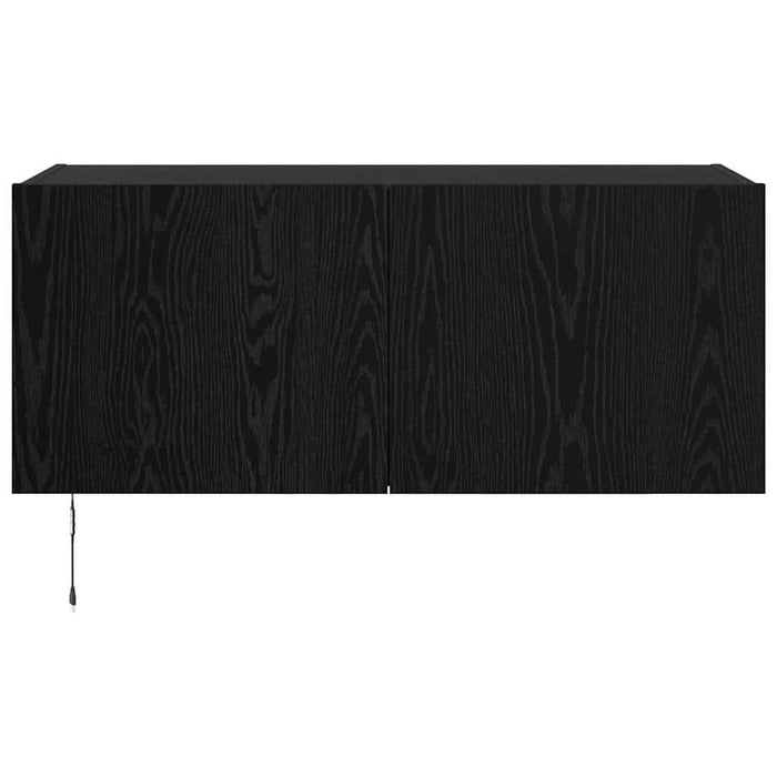 Dulap TV de perete Stejar Negru 100 x 35 x 41 cm Lemn compozit - WALTI WALTI