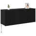 Dulap TV de perete Stejar Negru 100 x 35 x 41 cm Lemn compozit - WALTI WALTI
