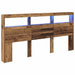 Tăblie cap cu raft Lemn Vechi 200 x 17 x 102 cm Lemn compozit - WALTI WALTI