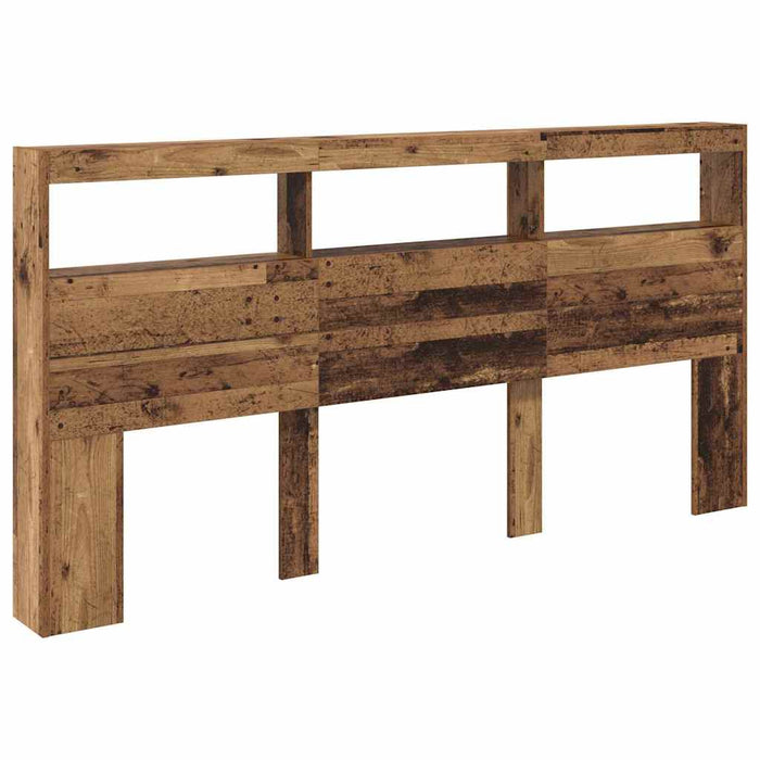 Tăblie cap cu raft Lemn Vechi 200 x 17 x 102 cm Lemn compozit - WALTI WALTI