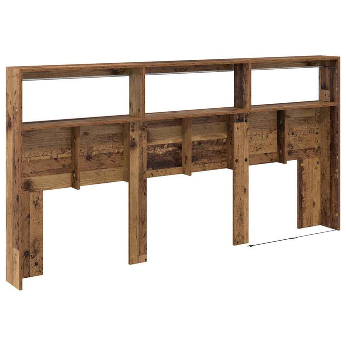 Tăblie cap cu raft Lemn Vechi 200 x 17 x 102 cm Lemn compozit - WALTI WALTI