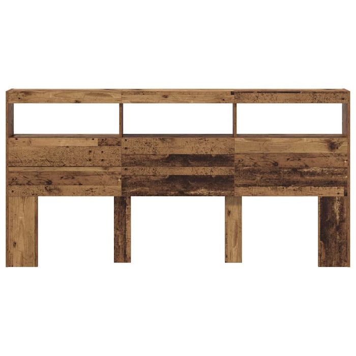 Tăblie cap cu raft Lemn Vechi 200 x 17 x 102 cm Lemn compozit - WALTI WALTI