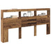 Tăblie cap cu raft Lemn Vechi 200 x 17 x 102 cm Lemn compozit - WALTI WALTI