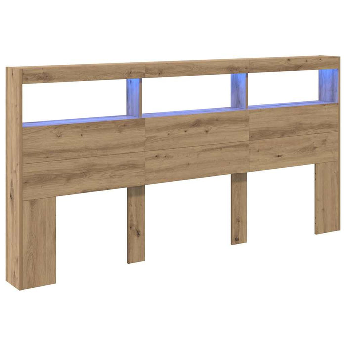 Tăblie cap Stejar Artizanal 200 x 17 x 102 cm Lemn compozit - WALTI WALTI