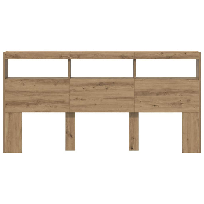 Tăblie cap Stejar Artizanal 200 x 17 x 102 cm Lemn compozit - WALTI WALTI