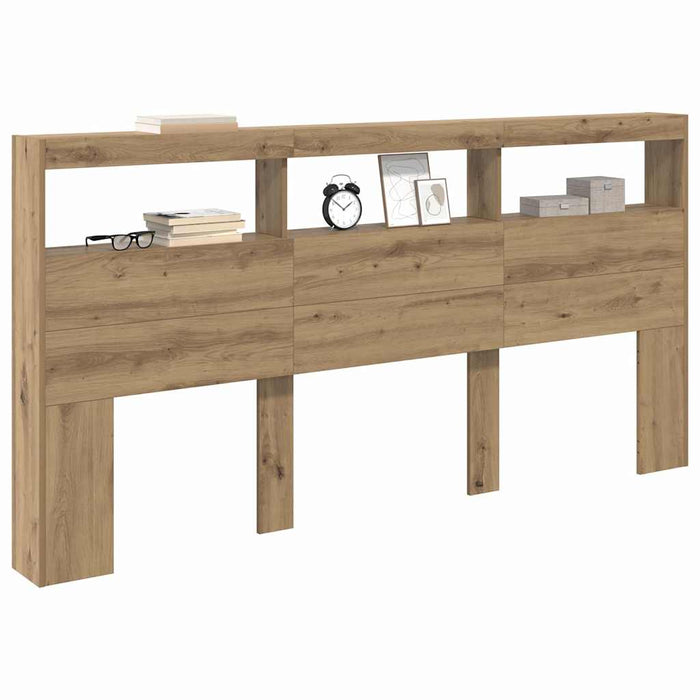 Tăblie cap Stejar Artizanal 200 x 17 x 102 cm Lemn compozit - WALTI WALTI