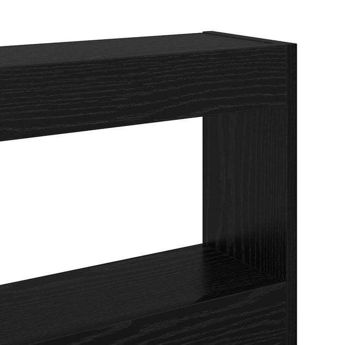 Tăblie cap cu raft Stejar Negru 200 x 17 x 102 cm Lemn compozit - WALTI WALTI