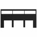 Tăblie cap cu raft Stejar Negru 200 x 17 x 102 cm Lemn compozit - WALTI WALTI