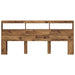 Tăblie cap cu raft Lemn Vechi 220 x 17 x 102 cm Lemn compozit - WALTI WALTI