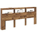 Tăblie cap cu raft Lemn Vechi 220 x 17 x 102 cm Lemn compozit - WALTI WALTI