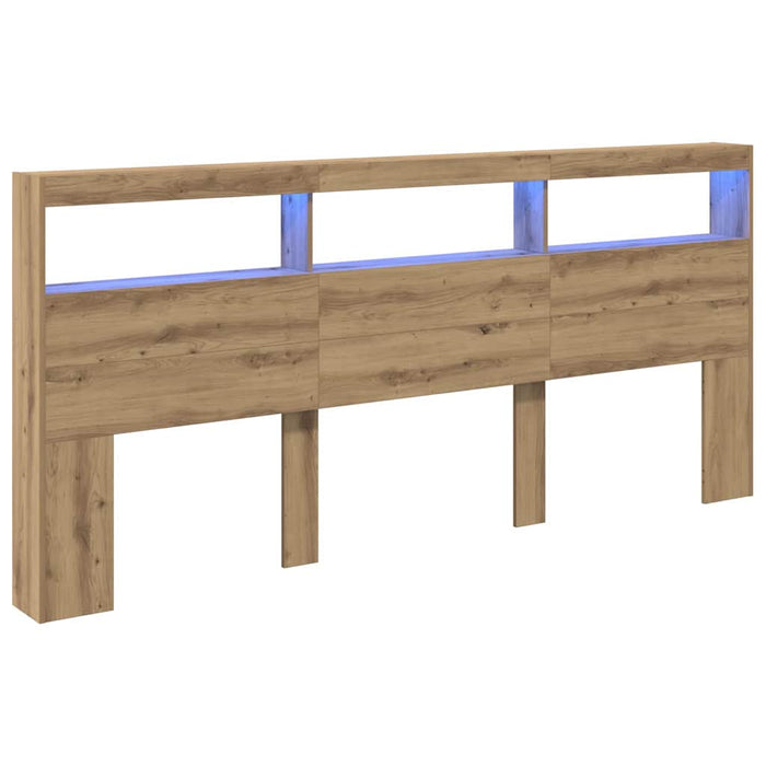 Tăblie cap Stejar Artizanal 220 x 17 x 102 cm Lemn compozit - WALTI WALTI