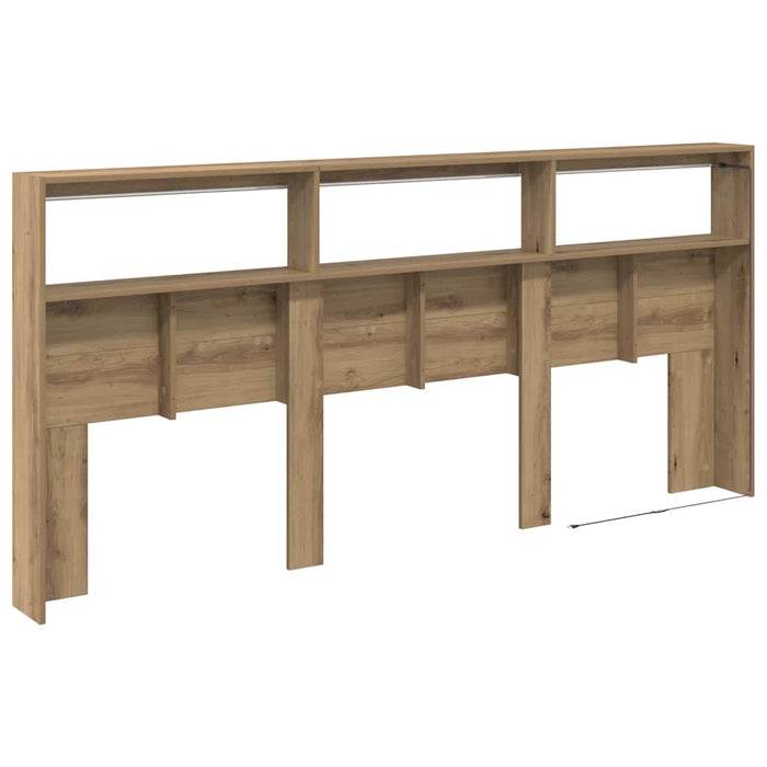 Tăblie cap Stejar Artizanal 220 x 17 x 102 cm Lemn compozit - WALTI WALTI