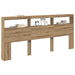 Tăblie cap Stejar Artizanal 220 x 17 x 102 cm Lemn compozit - WALTI WALTI