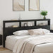 Tăblie cap cu raft Stejar Negru 220 x 17 x 102 cm Lemn compozit - WALTI WALTI