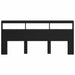 Tăblie cap cu raft Stejar Negru 220 x 17 x 102 cm Lemn compozit - WALTI WALTI