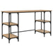 Birou cu raft Stejar Artizanal 140 x 50 x 75 cm Lemn compozit - WALTI WALTI