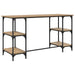 Birou cu raft Stejar Artizanal 140 x 50 x 75 cm Lemn compozit - WALTI WALTI