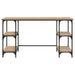 Birou cu raft Stejar Artizanal 140 x 50 x 75 cm Lemn compozit - WALTI WALTI