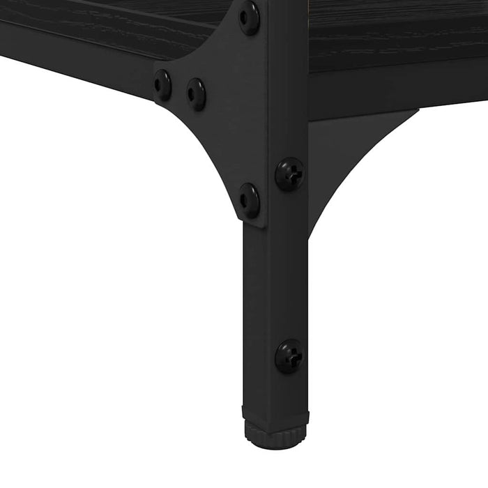 Birou cu raft Stejar Negru 140 x 50 x 75 cm Lemn compozit - WALTI WALTI