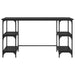 Birou cu raft Stejar Negru 140 x 50 x 75 cm Lemn compozit - WALTI WALTI
