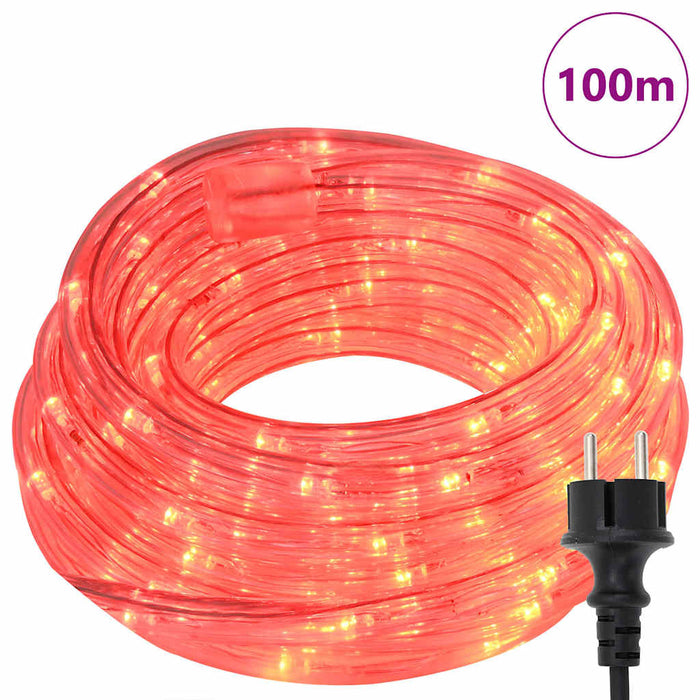 Lumină cu sfoară cu 2400 LED Roșu 100 m PVC - WALTI WALTI
