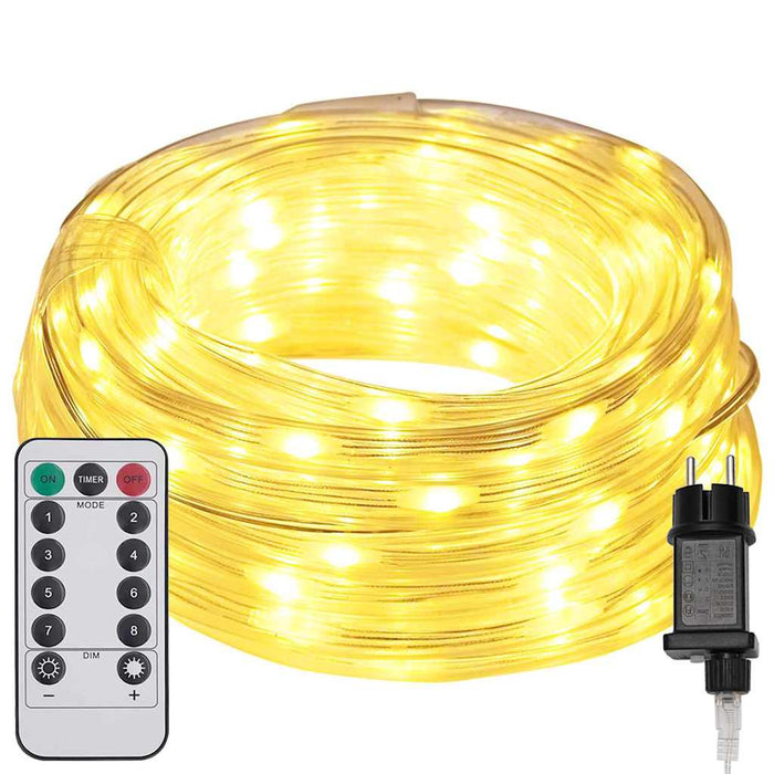 Lumină cu sfoară cu 120 LED Alb cald 5 m PVC - WALTI WALTI