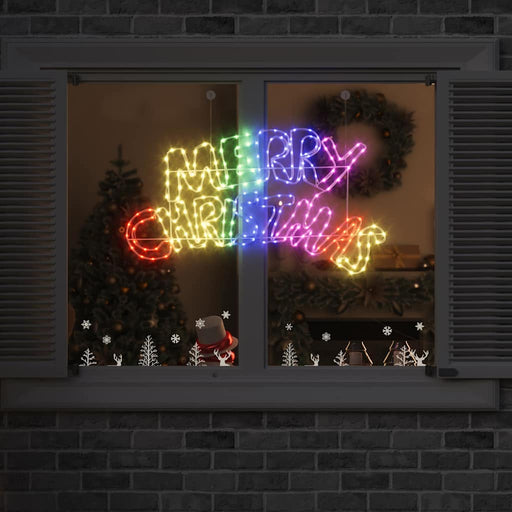 Semn de Crăciun cu 240 LED Multicolour 99,5 x 54 cm PVC - WALTI WALTI