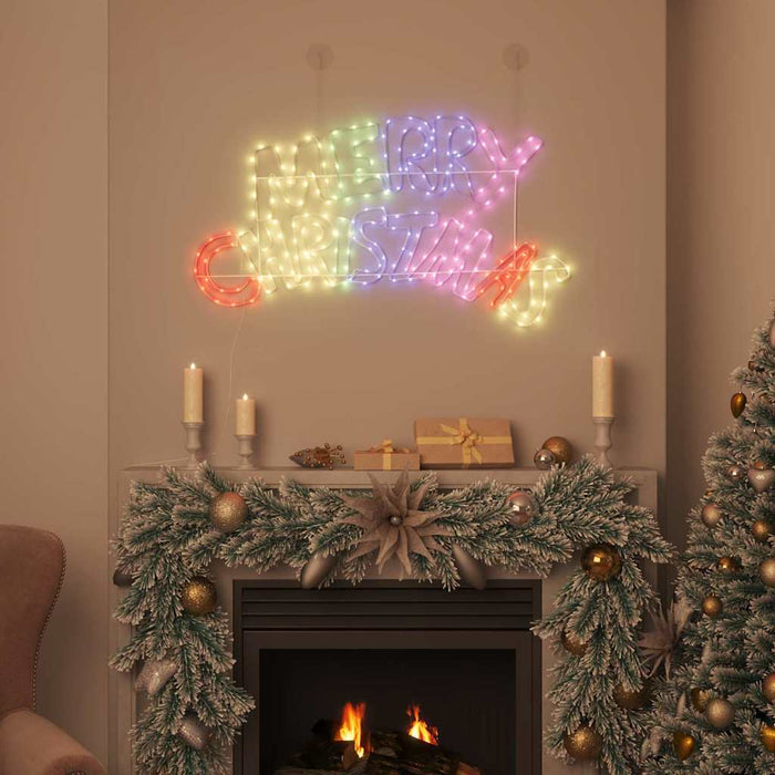 Semn de Crăciun cu 240 LED Multicolour 99,5 x 54 cm PVC - WALTI WALTI