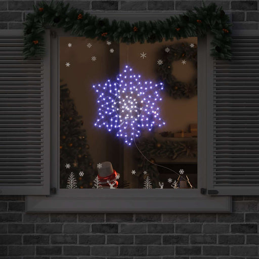 Fulger de Crăciun cu 156 LED albastru 55.5 x 55.5 x 0.75cm PVC - WALTI WALTI