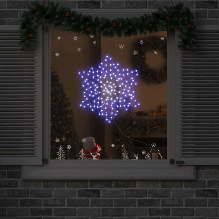 Fulger de Crăciun cu 156 LED albastru 55.5 x 55.5 x 0.75cm PVC - WALTI WALTI