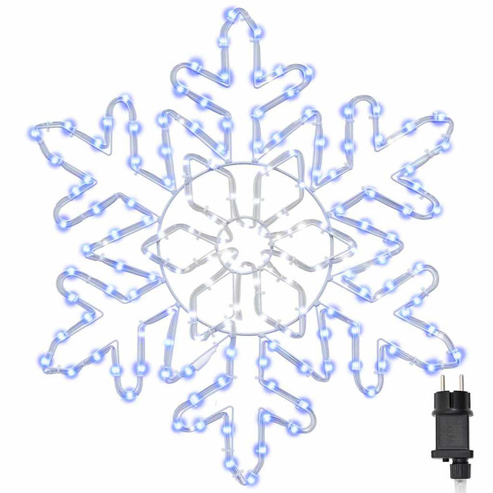 Fulger de Crăciun cu 156 LED albastru 55.5 x 55.5 x 0.75cm PVC - WALTI WALTI
